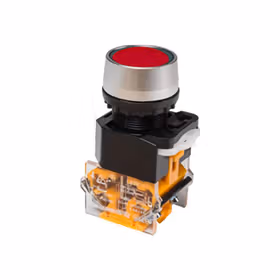 江阴长江电器 圆形平头按钮 红色 1NO+1NC &phi;22mm；LA38-11D/209B4 R AC220V