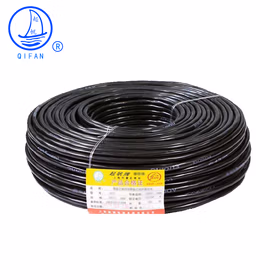 起帆电线电缆 YH35平方电焊机线缆铜芯橡套绝缘焊把线 黑色10米