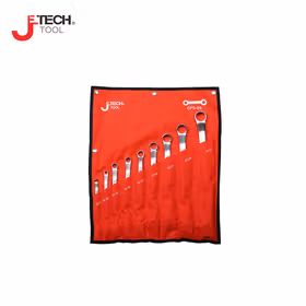 捷科(jetech) 15件铬钒钢双头高颈梅花扳手组套；OFS-S15