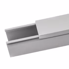 稳不落/WBO 灰色环保密封线槽50*45mm 100米/箱,2米/根