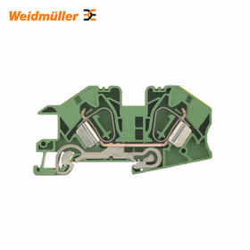 魏德米勒 Z系列,多层安装端子,接地型接线端子,额定横截面:10mm,弹片联接,绿色,直接安装；ZPE 10S