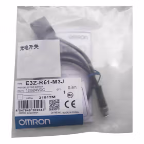 欧姆龙 内置小型放大器型光电传感器；E3Z-R61K-M3J 0.3M BY OMS
