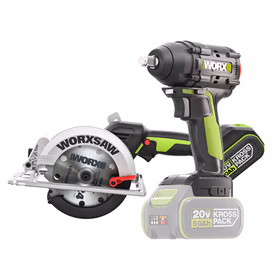 威克士20V无刷电圆锯WU535.2(6.0双电)电动扳手风炮WU279.9工具套装