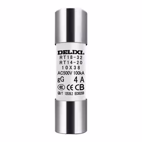 德力西电气 圆筒形帽熔断器 RT14(RT18) AC380V/500V 4A &Phi;10X38