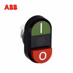 ABB 双头按钮操作头部,绿-黑-红；MPD13-11B