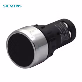 西门子 紧凑型按钮22mm塑料金属圆形螺丝端子,1个常开触点黑色；3SB6230-0AB10-1BA0