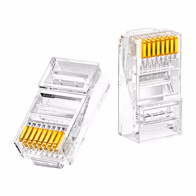 绿联(UGREEN) 绿联超五类非屏蔽水晶头孔径:1.1&plusmn;0.02mm100个装:彩盒包装；50246