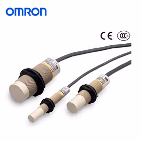 欧姆龙 通用螺纹切削式静电容量型接近传感器；E2K-X15MF1 2M