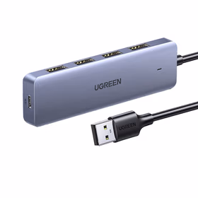 绿联UGREEN USB3.0 4口分线器 90879 深空灰 1.5m