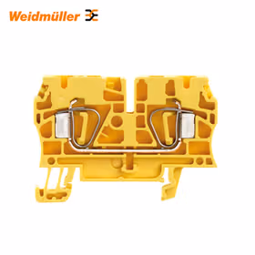 魏德米勒 直通型接线端子,弹片联接,4mm,800V,32A,黄色；ZDU 4 GE