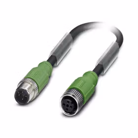 菲尼克斯 传感器/执行器电缆；SAC-4P-M12MS/ 0,6-PUR/M12FS SH
