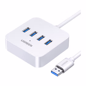 绿联UGREEN 3.0HUB 4口分线器 15715 白色 2m