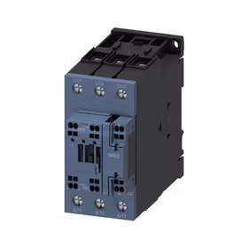 西门子 功率接触器,80A,37kW,1NO+1NC,20-33VAC/DC通信能力,含可变电阻,3极,尺寸S2笼卡式连接；3RT20383NB300CC0