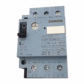 西门子 电动机保护断路器18-25A用于电机保护带螺丝端子Icu：6kA,辅助触点：1个常开触点+1个常闭触点；3VS13401MP00