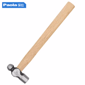 保拉(Paola) 锤子8oz 青冈木柄圆头锤 木工铁榔头 铁锤 逃生锤2407