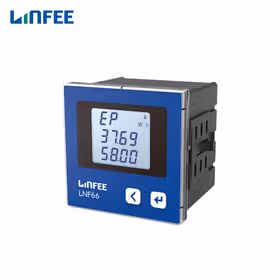 领菲（LINFEE）三相LCD显示多功能谐波表仪表；LNF66 AC380V 5A 相