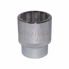 长城精工 CrV-Mo20mm系列公制十二角套筒(新)34mm；540134