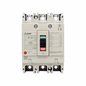三菱电机 塑壳断路器 壳架电流125A 极数3P 额定电流100A 分断能力10kA；NF125-CV 3P 100A