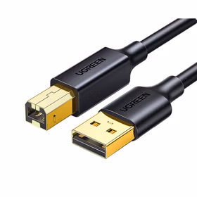 绿联UGREEN USB2.0打印线 镀金头 A公对B公 3米单磁环，5米双磁环3米以下无磁环线规：AWG 10352 5m