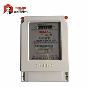 德力西电气 三相四线电子式电能表；DTS606 3&times;220/380V1级 3&times;15(60)A