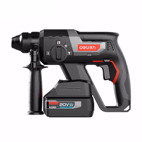 得力 专业级 20V 22mm锂电无刷电锤；DE-DC20-2D4