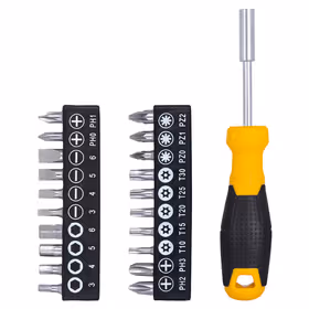 得力 多用螺丝批铬钒钢   21件套；DL260021