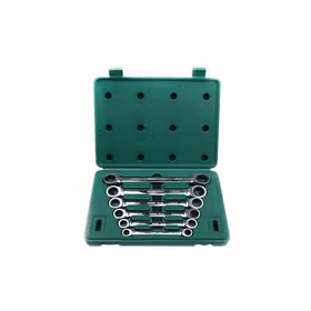 世达 6件全抛光双梅花扳手组套8X9~17X19mm；09025