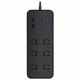 公牛 抗电涌插排插座超功率保护 6位五孔+2位USB 10A 250V；GN-H306U 3米