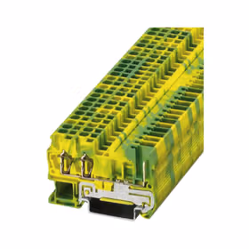 菲尼克斯 弹簧接地端子,颜色:黄绿相间；ST 2,5-TWIN/1P-PE