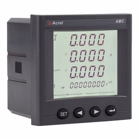 安科瑞AMC96(L)智能多功能电表嵌入安装开孔88*88mm AMC96L-E4/KC（液晶显示+通讯+开关量）