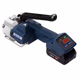 逸飞手提式电动打包机PET塑钢带捆扎带收紧一体半自动免扣热熔机V1-16一电一充【京仓速配】