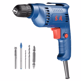 东成手电钻WJZ400-10K正反转可调速多功能家用电钻电动工具