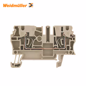 魏德米勒 直通型接线端子,弹片联接,2.5mm,800V,24A,橙色；ZDU 2.5 OR