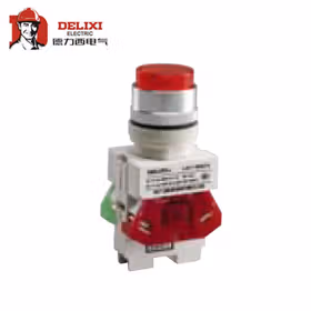 德力西电气 按钮开关；LAY7-01D 220V 氖灯 红