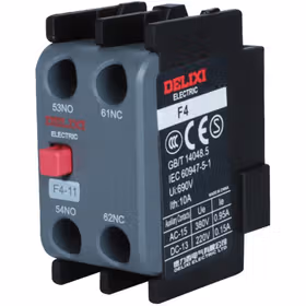 德力西电气 交流接触器附件,顶辅助触头；F4-11 顶辅助触头