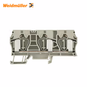魏德米勒 直通型接线端子,弹片联接,16mm,800V,76A,深褐；ZDU 16/3AN