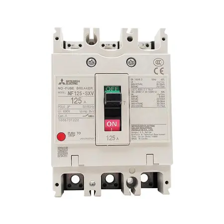 三菱电机 塑壳断路器 壳架电流125a 极数3p 额定电流125a 分断能力36